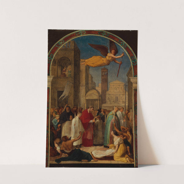 Procession de saint Charles Borromée pendant la peste de Milan by Pierre-Auguste Pichon