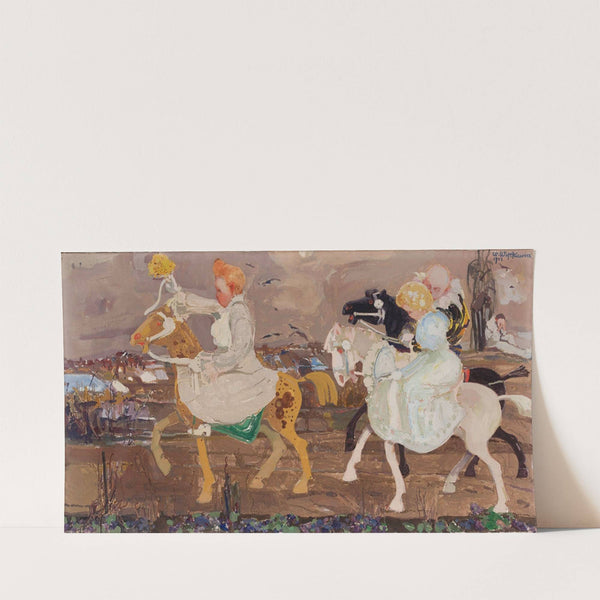 Procession, from the series “Children’s poses” (1908) by Witold Wojtkiewicz