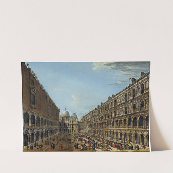 Procession in the Courtyard of the Ducal Palace,Venice by Antonio Joli