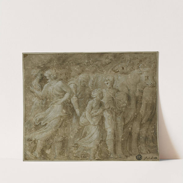 Procession of Figures and Oxen by Biagio Pupini