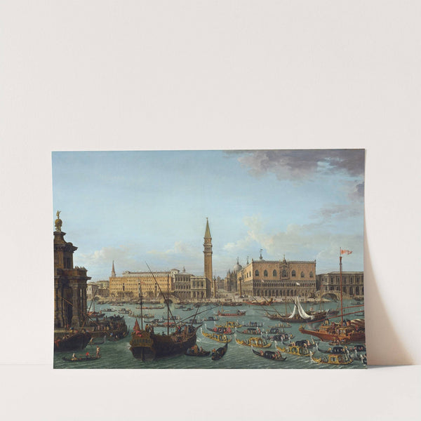 Procession of Gondolas in the Bacino di San Marco,Venice by Antonio Joli