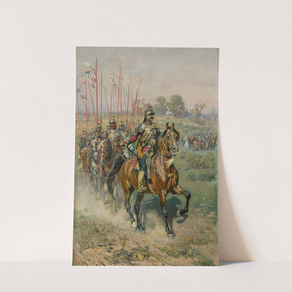 Procession of hussars by Wacław Pawliszak