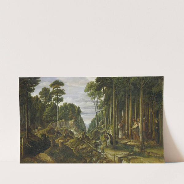 Procession of Pilgrims in the Forest (1814) by Johann Heinrich Ferdinand Olivier