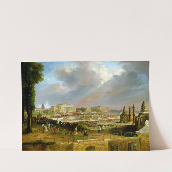 Proclamation de la République sur le portique de la Chambre des députés, le 4 mai 1848 by Jean-Jacques Champin