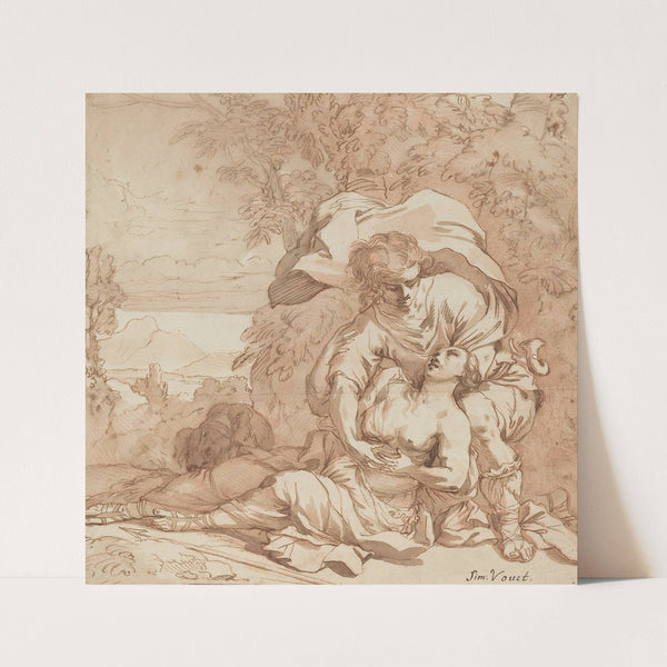 Procris and Cephalus by Follower Of Simon Vouet