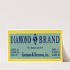Produce Label for Diamond S Brand – Yellow (1930-1950)