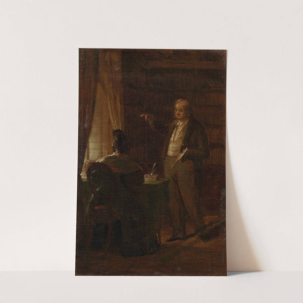 Prof. Dr. Ignaz Rudolf Bischoff von Altenstern, seiner Gattin Johanna diktierend (1836) by Friedrich von Amerling