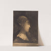Profil de femme à droite by Odilon Redon