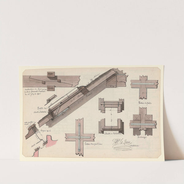Profil du chassi à tabatiere (1786) by Jean Jacques Lequeu