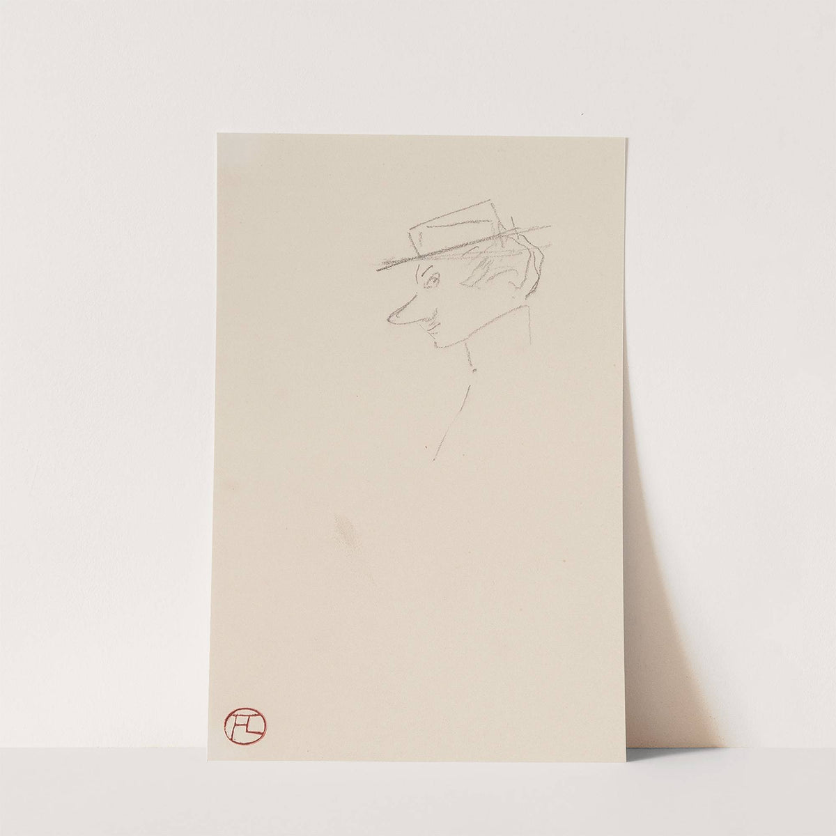 Profil by Henri de Toulouse-Lautrec