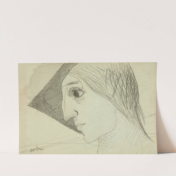 Profil symboliste ou la Folie by Odilon Redon