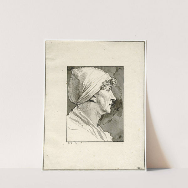 Profil van een vrouw: waarschijnlijk Mietje Brinkman by David Humbert de Superville