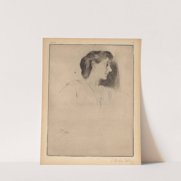 Profile Head of a Woman by Julian Alden Weir