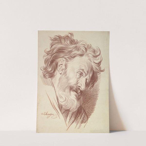 Profile of a Bearded Old Man Looking Right (1765–1810) by Jakob Matthias Schmutzer