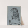 Profile of a Young Man with Long Hair (1889) by Hans Thoma