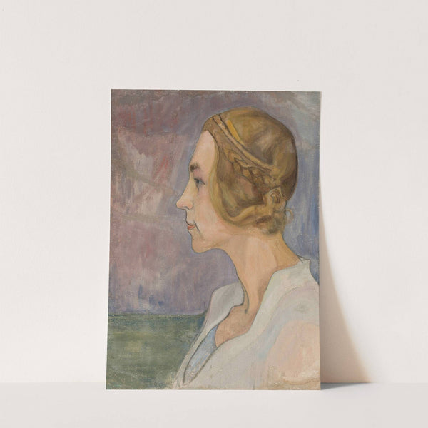 Profile of a young woman (circa 1900) by Władysław Ślewiński