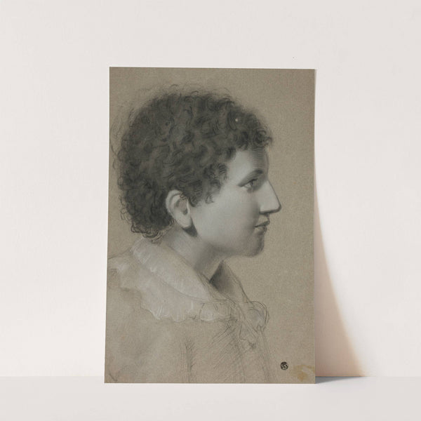 Profile of Youth with Curly Hair by Elizabeth Murray