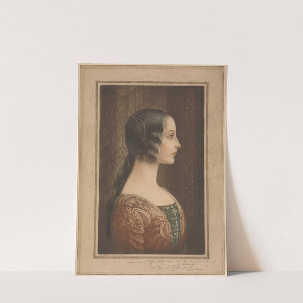 Profile Portrait of a Renaissance Maiden by Samuel Arlent Edwards