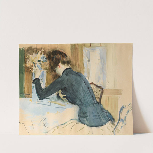 Profile Portrait Of A Young Lady by Paul César Helleu