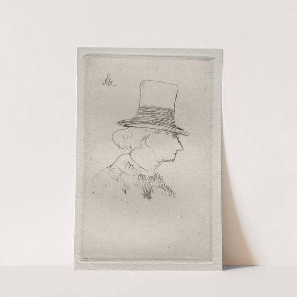 Profile Portrait of Charles Baudelaire (c. 1862) by Édouard Manet