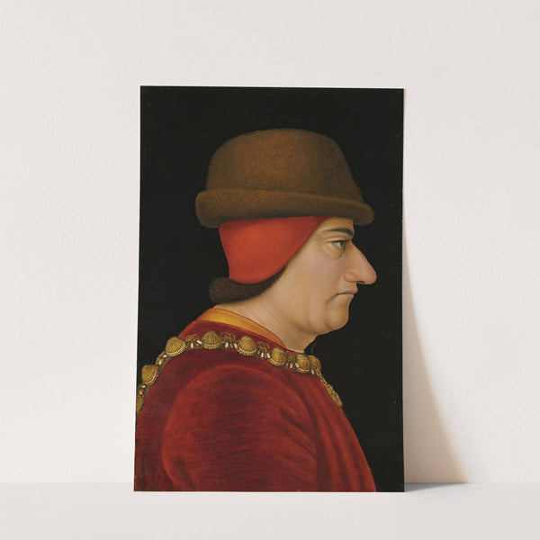 Profile Portrait Of Louis Xi, King Of France (1423-1483), Wearing The Collar Of The Order Of Saint-Michel (circa 1470) by French School