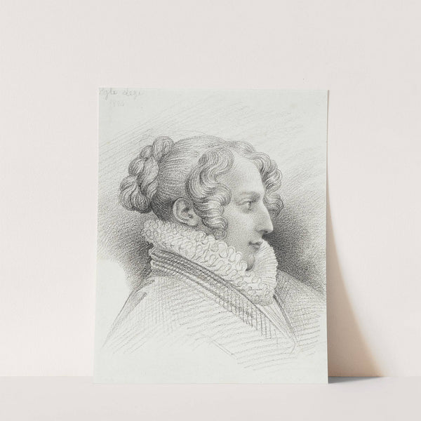 Profile Portrait of Mlle. Eglé Legé (1824) by Eugène Devéria