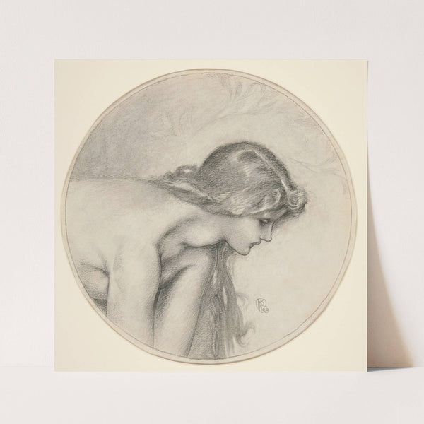 Profile sketch of a young girl (1909)