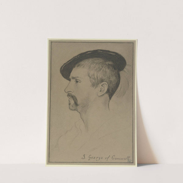 Profilkopf des Simon George of Cornwall, Faksimile der Hans Holbein’schen Zeichnung by Eduard von Steinle