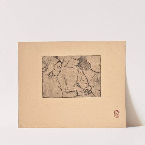 Profils de deux Bretonnes ( Profiles of two Breton Women) (1893-1894) by Armand Seguin