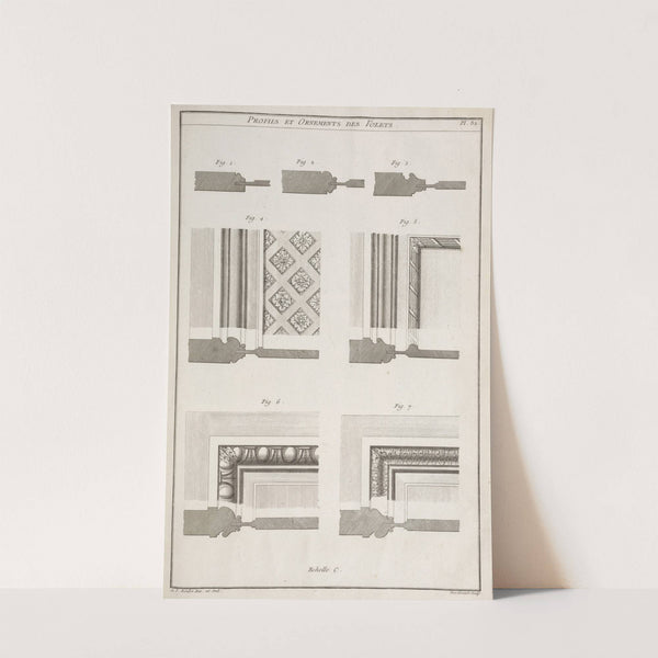 Profils et ornements des volets. by André Jacob Roubo