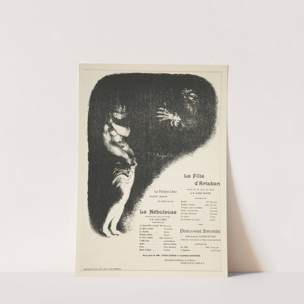 Program for Le Théâtre Libre by Louis Anquetin
