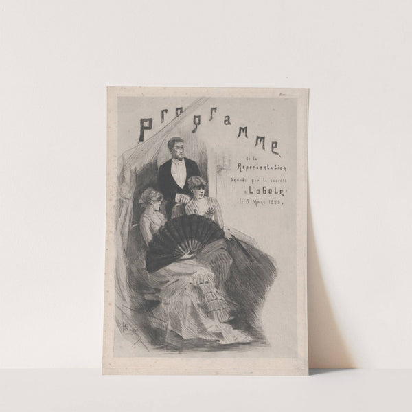 Program for the Performance of’ ‘L’Obole’ (1882) by Henri Boutet