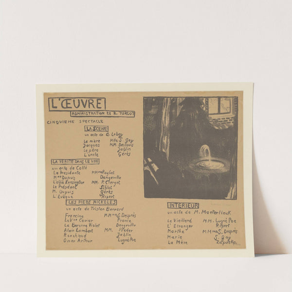 Programme du Théâtre de l’Œuvre (1895) by Maurice Denis