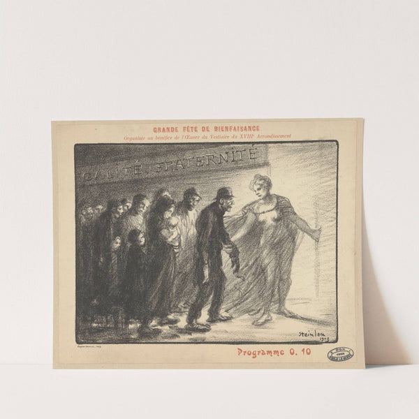 Programme, Grande fête de bienfaisance organisée au bénéfice de l’oeuvre du vestiaire du XVIIIe arrondissement (1903) by Théophile Alexandre Steinlen