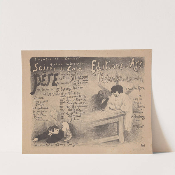 Programme pour ‘Père’ de Strindberg (1894) by Félix Vallotton