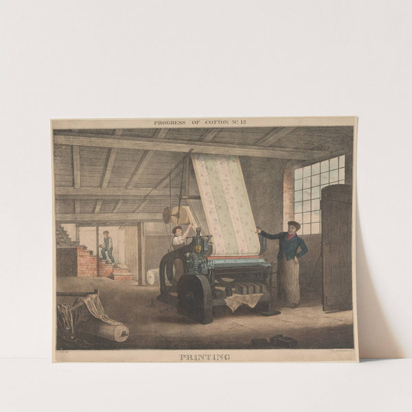 Progress of Cotton; #12 Printing by James Richard Barfoot