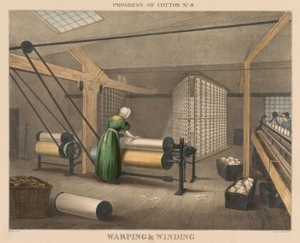 Progress of Cotton; #8 – Warping &Â winding — size preview