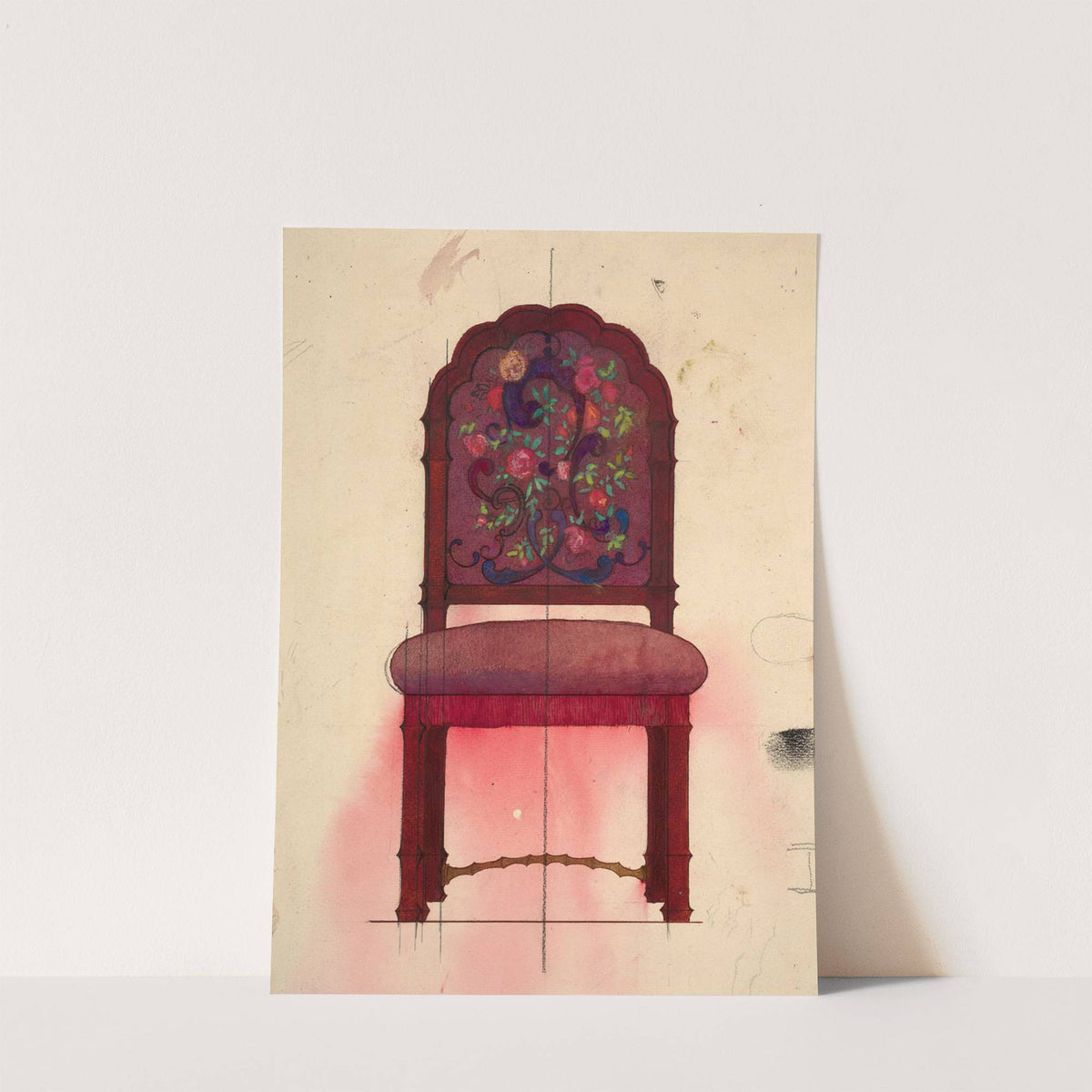 Project for a chair by Félix Bracquemond