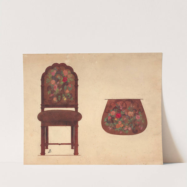 Project for a chair. by Félix Bracquemond