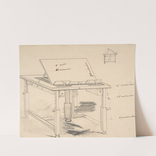 Project for a work table by Félicien Rops