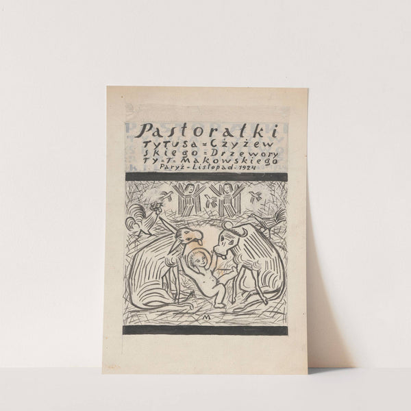 Projekt karty tytułowej do ‘Pastorałek’ by Tadeusz Makowski