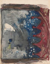 Projekt scenograficzny z postacią kobiecą w pejzaż (1907)
