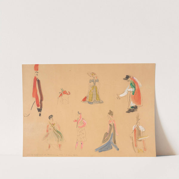 Projekty kostiumów do 'Zaczarowanego koła ' Lucjana Rydla by Stanisław Wyspiański