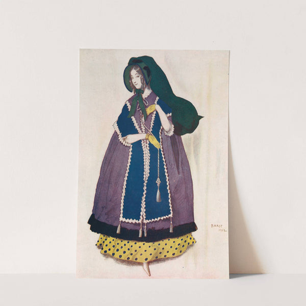 Projet de costume, exécuté par Léon Bakst pour le ballet ‘Les papillons’ (1912) by Léon Bakst