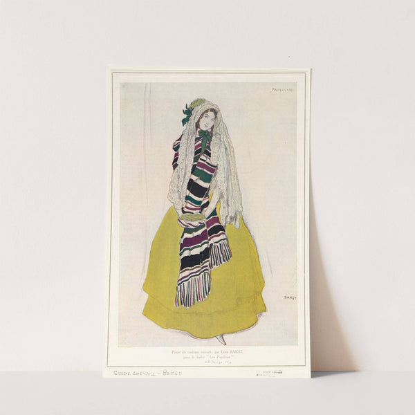 Projet de costume exécuté par Léon Bakst pour le ballet ‘Les papillons’ (1912) by Léon Bakst