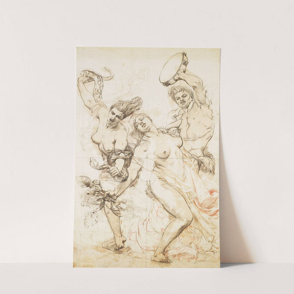 Projet de décor pour le foyer de la Danse à l'Opéra Garnier, Paris by Gustave Boulanger