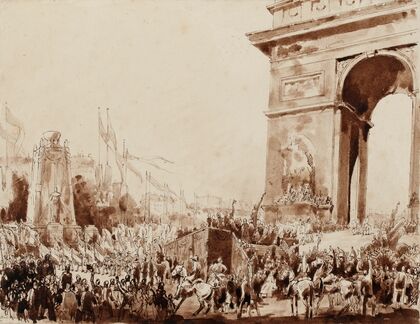 Projet de décoration pour les fêtes de la victoire le 14 juillet 1919 — size preview