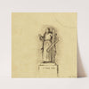 Projet de dessin de Saint André réalisé pour l’abbé Robineau Saint André sculpture sur un socle (1939) by Arthur-Joseph Gueniot