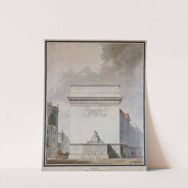 Projet de fontaine à la Pointe Saint-Eustache by Etienne-Louis Boullée