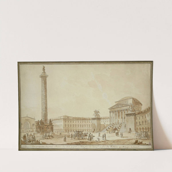 Projet d'un grand théâtre des Arts pour la réunion du Louvre aux Tuileries by François-Joseph Bélanger